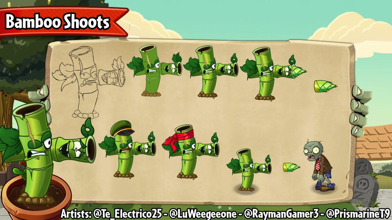 Bamboo shoots process creation